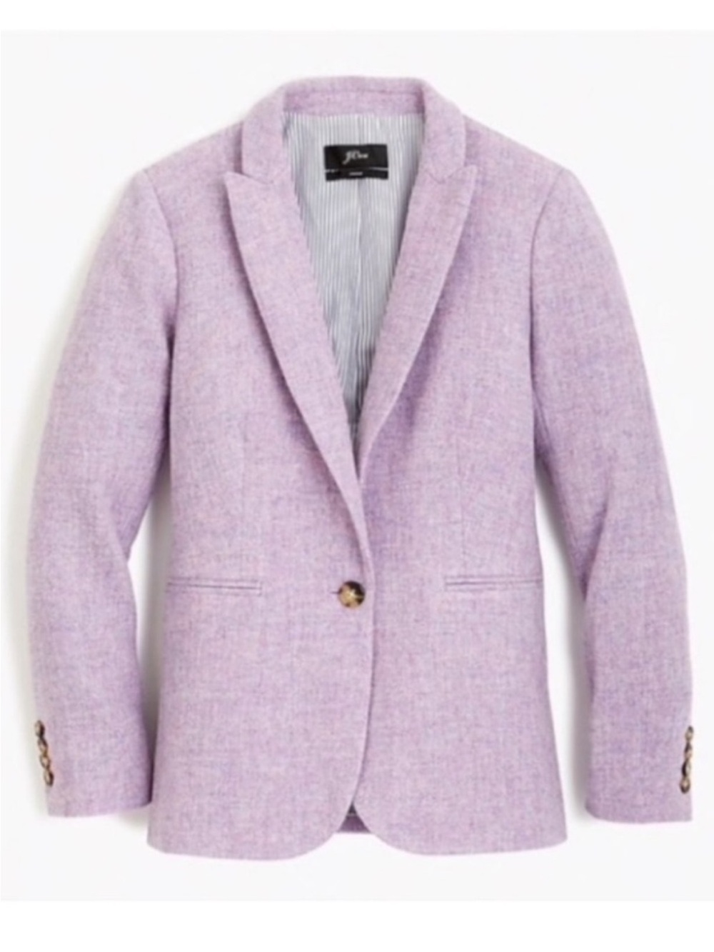 J.Crew Parke Blazer Wool Lavender Purple Tailored Jacket Women’s Size 14 - Picture 1 of 9